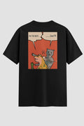 Camiseta Oversized Funny Comic Onfight Engraçada OnFight P Preto Masculino