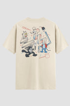 Camiseta Oversized Funny Fight Onfight Engraçada OnFight P Off White Masculino