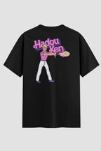 Camiseta Oversized Hadou Ken Onfight Engraçada OnFight P Preto Masculino