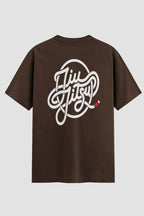 Camiseta Oversized Jiu-Jitsu BJJ Flow Oversized jiu-jitsu OnFight P Chocolate Masculino