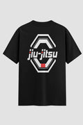 Camiseta Oversized Jiu-Jitsu Emblem Oversized jiu-jitsu OnFight P Preto Masculino
