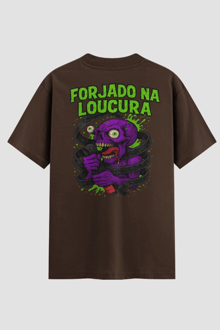 Camiseta Oversized Jiu-Jitsu Forjado na Loucura onfight Oversized jiu-jitsu OnFight 