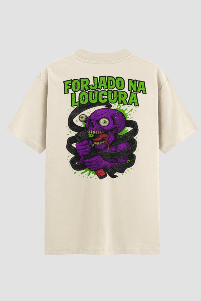 Camiseta Oversized Jiu-Jitsu Forjado na Loucura onfight Oversized jiu-jitsu OnFight 