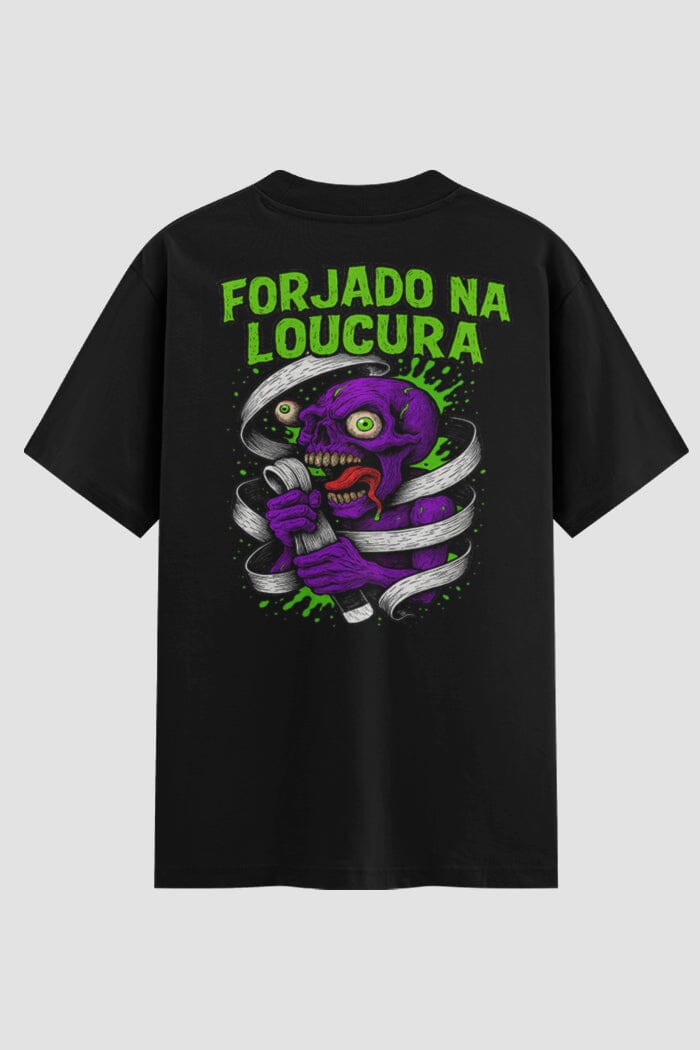 Camiseta Oversized Jiu-Jitsu Forjado na Loucura onfight