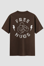 Camiseta Oversized Jiu-Jitsu Free Hugs – Onfight Oversized jiu-jitsu OnFight P Chocolate Masculino