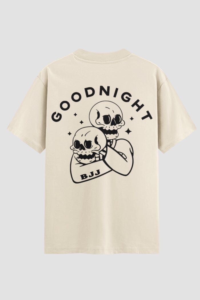 Camiseta Oversized Jiu-Jitsu Good Night bjj Oversized jiu-jitsu OnFight P Off White Masculino