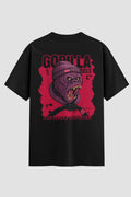 Camiseta Oversized Jiu-Jitsu Gorilla Boss BJJ Oversized jiu-jitsu OnFight P Preto Masculino