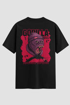 Camiseta Oversized Jiu-Jitsu Gorilla Boss BJJ Oversized jiu-jitsu OnFight P Preto Masculino