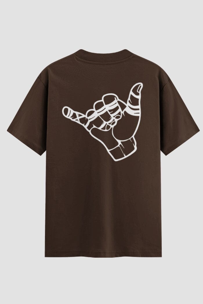 Camiseta Oversized Jiu-Jitsu Hang Loose – Onfight Oversized jiu-jitsu OnFight P Chocolate Masculino