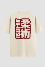 Camiseta Oversized Jiu-Jitsu Heavy Impact Oversized jiu-jitsu OnFight P Off White Masculino