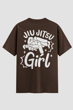 Camiseta Oversized Jiu-Jitsu Jiu jitsu Girl Oversized jiu-jitsu OnFight P Chocolate Masculino