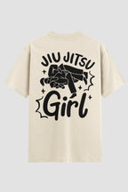 Camiseta Oversized Jiu-Jitsu Jiu jitsu Girl Oversized jiu-jitsu OnFight P Off White Masculino