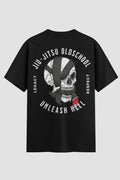 Camiseta Oversized Jiu-Jitsu Old School Oversized jiu-jitsu OnFight P Preto Masculino