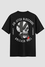 Camiseta Oversized Jiu-Jitsu Old School Oversized jiu-jitsu OnFight P Preto Masculino