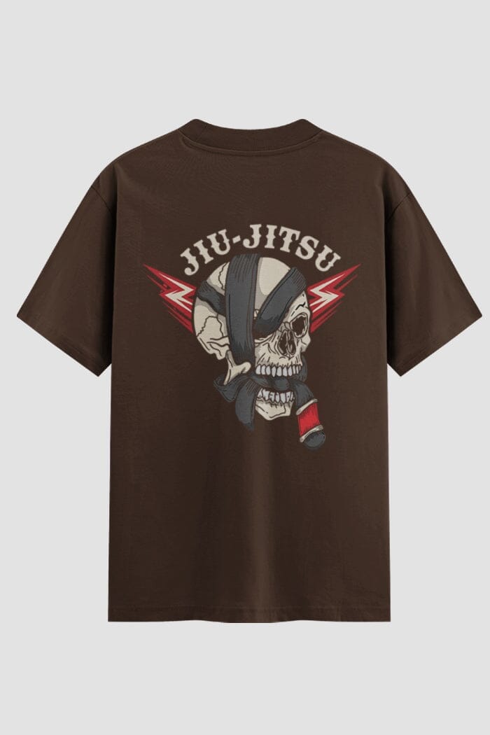 Camiseta Oversized Jiu-Jitsu Skull