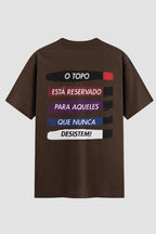 Camiseta Oversized Jiu-Jitsu topo reservado Oversized jiu-jitsu OnFight P Chocolate Masculino
