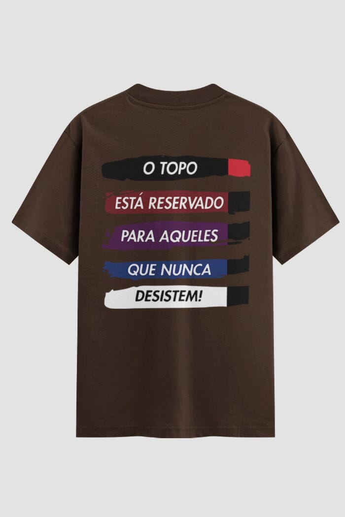 Camiseta Oversized Jiu-Jitsu topo reservado Oversized jiu-jitsu OnFight P Chocolate Masculino