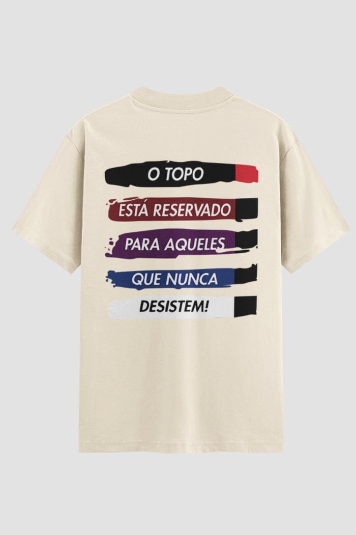 Camiseta Oversized Jiu-Jitsu topo reservado Oversized jiu-jitsu OnFight P Off White Masculino