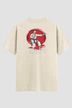 Camiseta Oversized Karate Arte Marcial Karate Oversizeds Karate OnFight P Off White Masculino