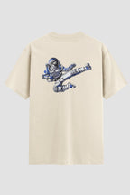 Camiseta Oversized Karate Astronaut Kick Oversizeds Karate OnFight P Off White Masculino