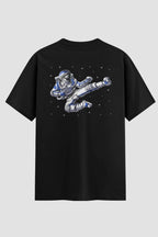 Camiseta Oversized Karate Astronaut Kick Oversizeds Karate OnFight P Preto Masculino