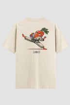 Camiseta Oversized Karate Carrate Sky High Oversizeds Karate OnFight P Off White Masculino