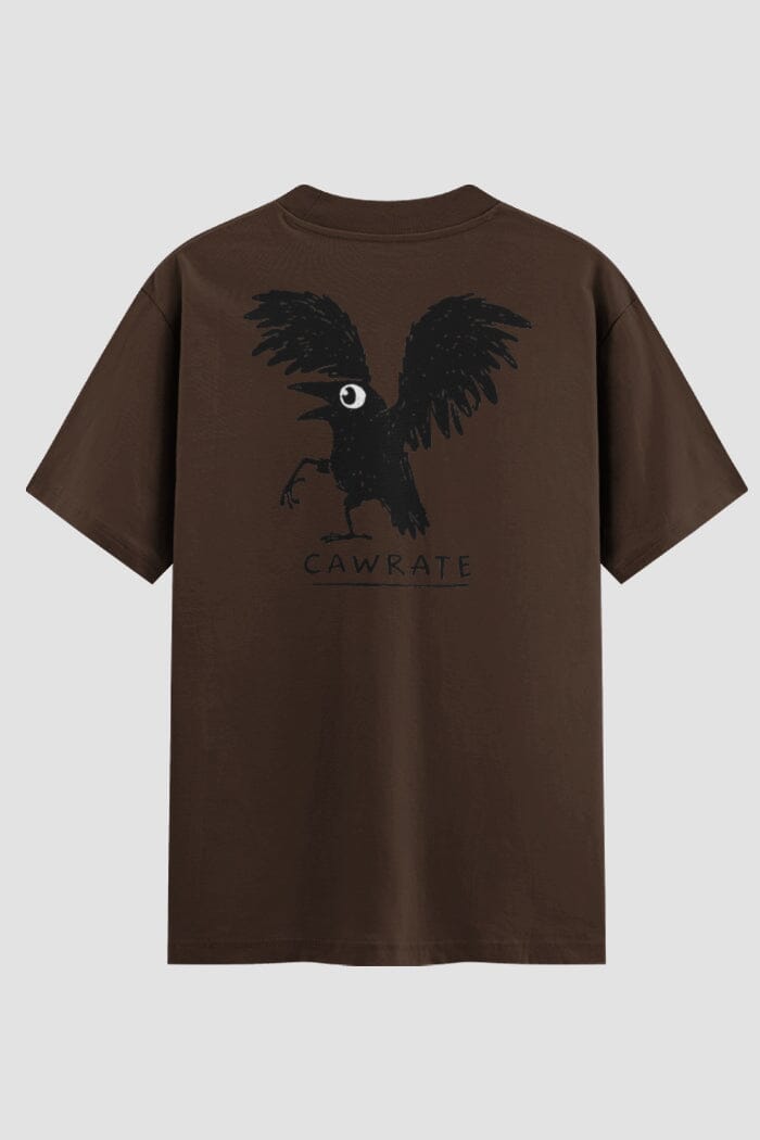 Camiseta Oversized Karate CawRate Vibe Oversizeds Karate OnFight P Chocolate Masculino