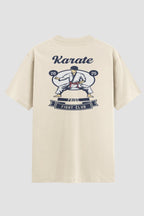 Camiseta Oversized Karate Fight club Oversizeds Karate OnFight P Off White Masculino