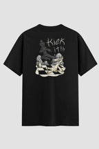 Camiseta Oversized Karate Kick IT Fight Crew Oversizeds Karate OnFight P Preto Masculino