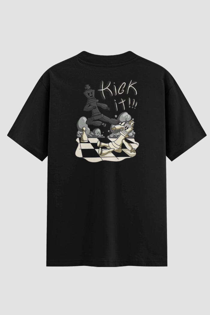 Camiseta Oversized Karate Kick IT Fight Crew Oversizeds Karate OnFight P Preto Masculino