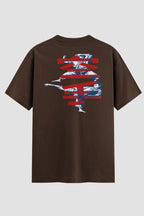 Camiseta Oversized Karate Motion Of The Dojo Oversizeds Karate OnFight P Chocolate Masculino