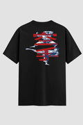 Camiseta Oversized Karate Motion Of The Dojo Oversizeds Karate OnFight P Preto Masculino