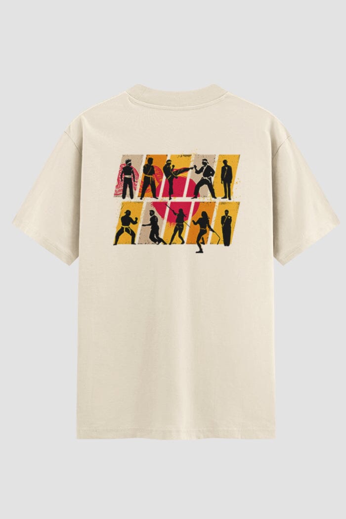 Camiseta Oversized Karate Ramen Killer Drip Oversizeds Karate OnFight P Off White Masculino