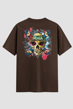 Camiseta Oversized MMA Skull Onfight Oversized MMA OnFight P Chocolate Masculino
