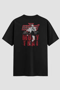 Camiseta Oversized Muay Thai Fighting Spirit Oversized Muay thai OnFight P Preto Masculino