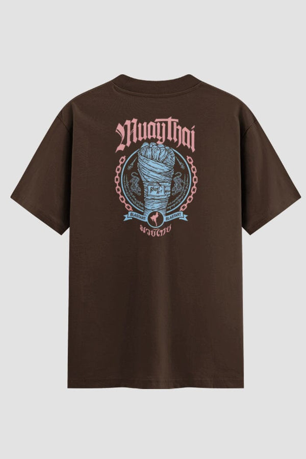 Camiseta Oversized Muay Thai Gang Sign: Est. '98