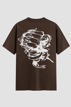 Camiseta Oversized Muay Thai Impact Fist Oversized Muay thai OnFight P Chocolate Masculino