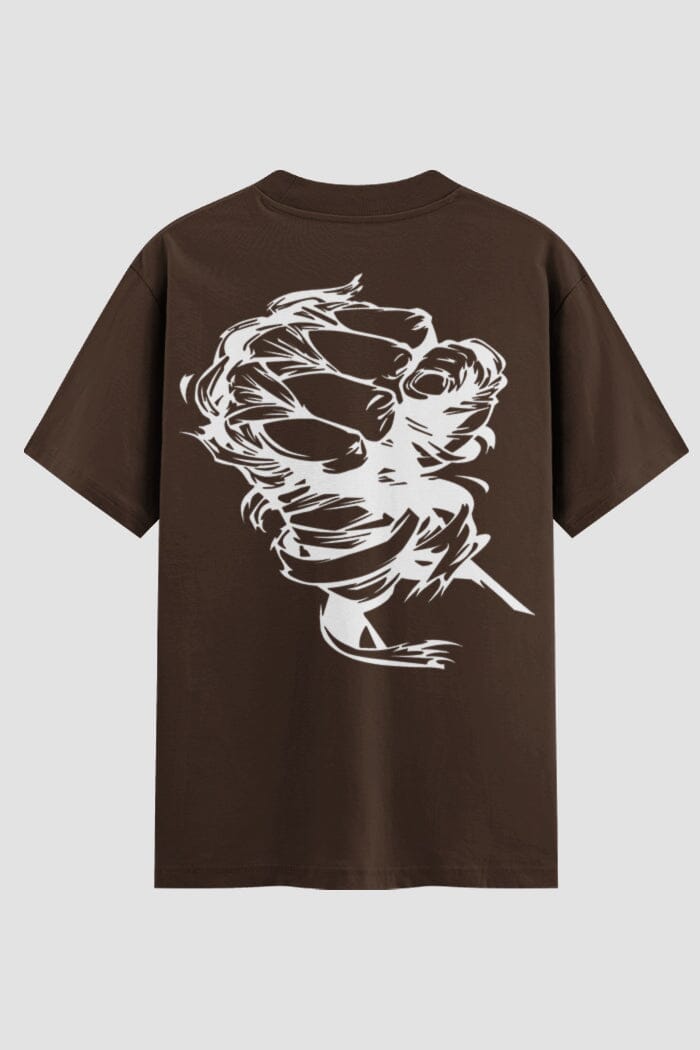 Camiseta Oversized Muay Thai Impact Fist Oversized Muay thai OnFight P Chocolate Masculino