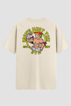 Camiseta Oversized Muay Thai Kustom Kulture Oversized Muay thai OnFight P Off White Masculino
