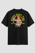 Camiseta Oversized Muay Thai Kustom Kulture Oversized Muay thai OnFight P Preto Masculino