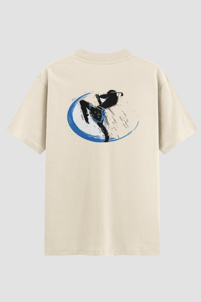 Camiseta Oversized Muay Thai Moon-Day Balance Oversized Muay thai OnFight P Off White Masculino