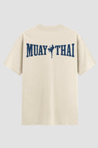 Camiseta Oversized Muay Thai Nak Muay Oversized Muay thai OnFight P Off White Masculino