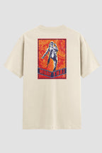 Camiseta Oversized Muay Thai No Mercy Just Fight Oversized Muay thai OnFight P Off White Masculino