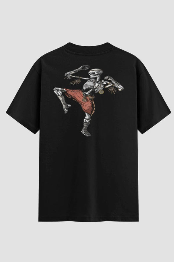 Camiseta Oversized Muay Thai Skeleton Commando