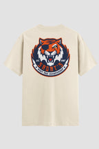 Camiseta Oversized Muay Thai Thunder Tiger Oversized Muay thai OnFight P Off White Masculino