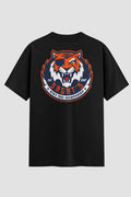 Camiseta Oversized Muay Thai Thunder Tiger Oversized Muay thai OnFight P Preto Masculino