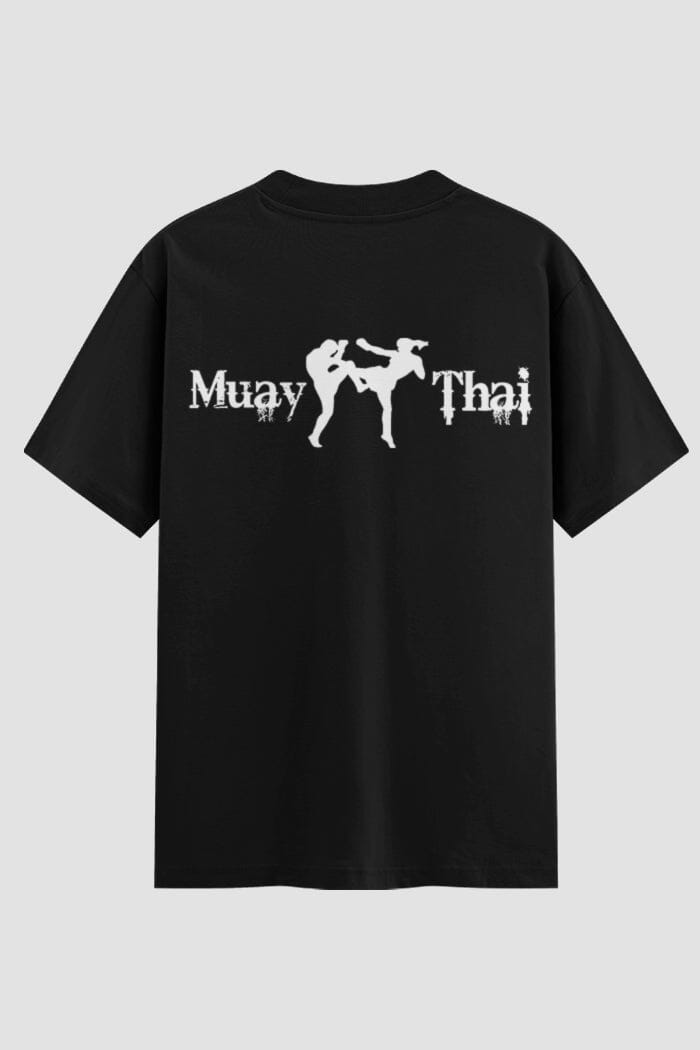 Camiseta Oversized Muay Thai Urban Fighter Oversized Muay thai OnFight P Preto Masculino
