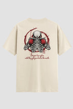 Camiseta Oversized Skull Boxer Onfigh Oversized Boxe OnFight P Off White Masculino