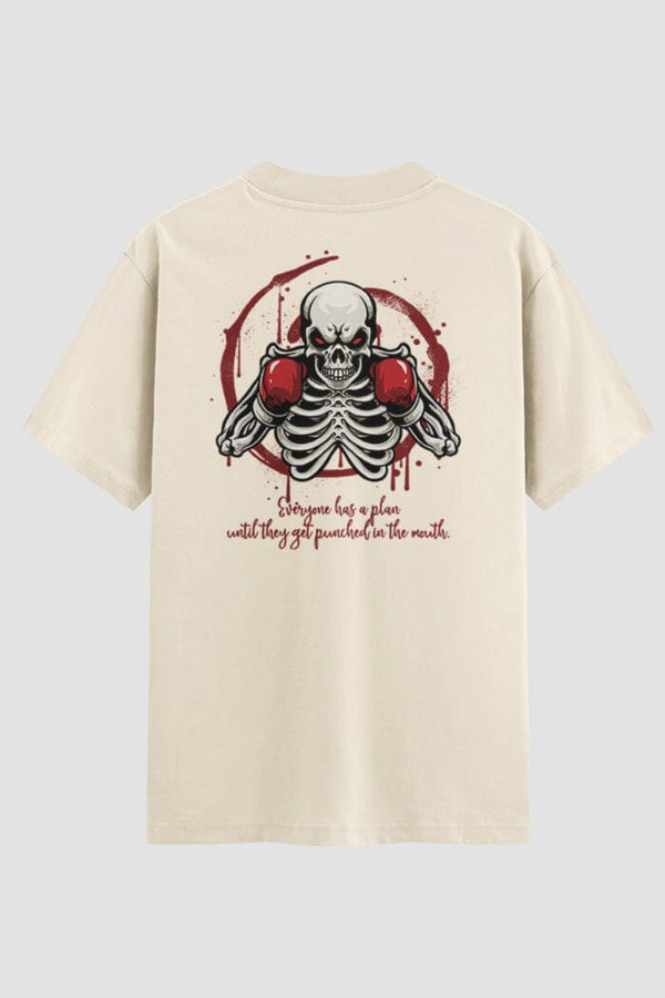 Camiseta Oversized Skull Boxer Onfigh