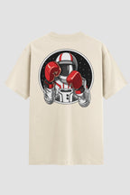 Camiseta Oversized Space Fighter Onfight Oversized Boxe OnFight P Off White Masculino